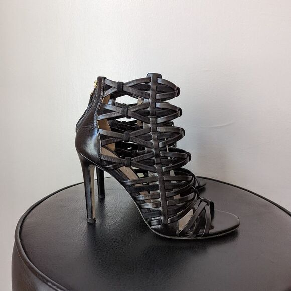JASON WU Women Heels - Vestiaire Collective Jason Wu Black Leather Cage Heel Shoes Size 36